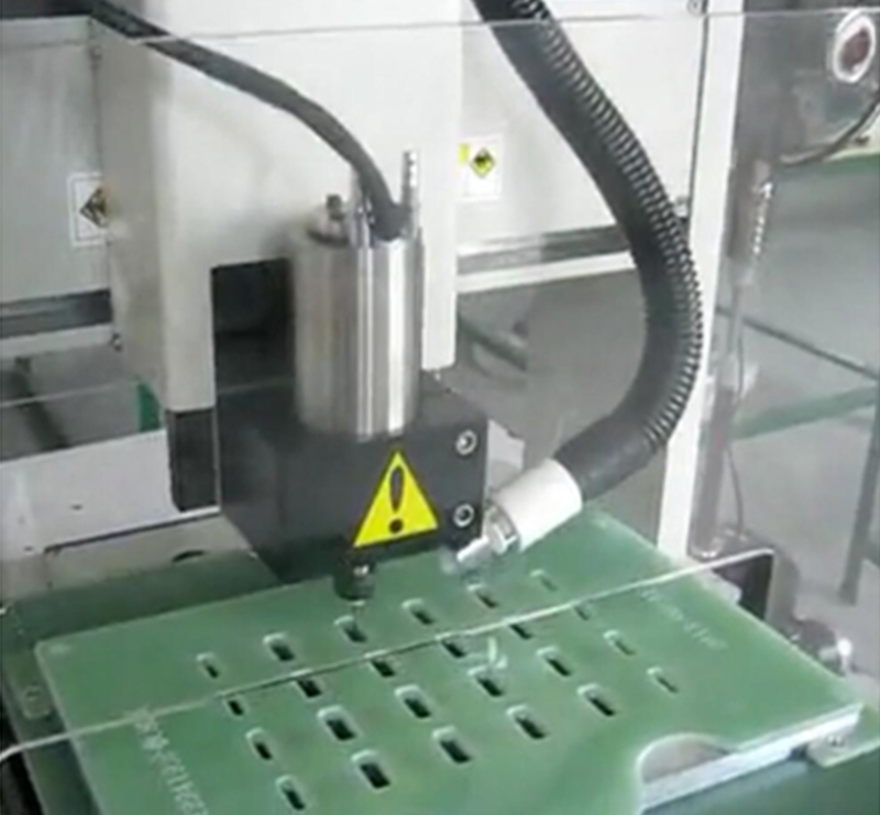 PS applied to single-axis drilling machine (upper vacuum)