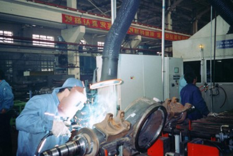 Central welding dust removal system