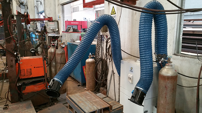 Single and double suction arm welding