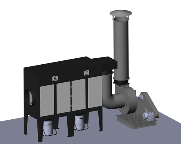 Lh-zd series big air volume of smoke purification system